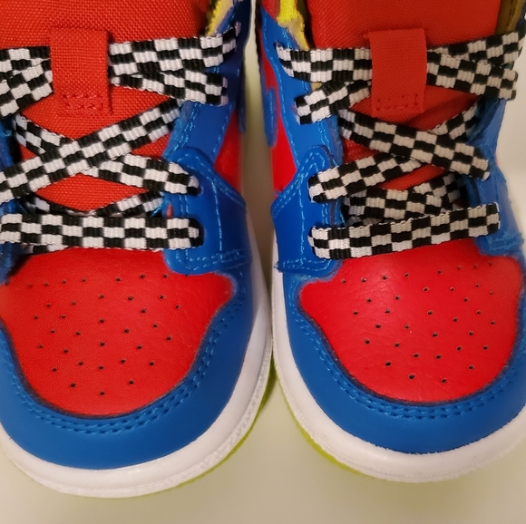 Air Jordan 1 Retro High GS 'Racing Pack' Red- Toddler Sz 4c - Picture 6 of 10